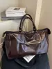 Nueva Bolsa de Viaje de Cuero PU de Alta Calidad, Portátil, Gran Capacidad, Equipaje de Mano, Viaje de Negocios, Bolsa para Equipaje, Bolsa Cruzada para Fitness