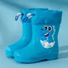 Botas de Chuva Infantis, Meninas, Botas de Chuva Antiderrapantes para Bebê, Meninos, Estudantes, Crianças Pequenas, Sapatos Aquáticos, Impermeável Infantil 2-7 Anos
