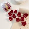 Amor de Terciopelo Pequeño Agarre Accesorios para el Cabello Pequeño Flequillo Horquilla Lateral Mini Pinza Pequeña Tocado para Mujer Horquilla Agarre para el Cabello