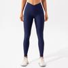 Calça Yoga Europeia e Americana Lulu Levanta Bumbum Cintura Alta Justa Calça Esportiva de Tecido Elástico com Rosca Secagem Rápida Calça de Corrida Fitness