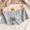 Roupa Íntima Masculina 100% Algodão Solta Tamanho Grande Esportiva Respirável Boxer Shorts Curtos Boxer Briefs Juvenil Calças
