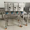Churrasqueira Elétrica Comercial Forno de Peixe a Gás Carvão Madeira Automática Grande Máquina de Churrasco de Peixe em Aço Inoxidável para Restaurantes