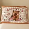 Funda de Almohada Infantil Algodón Puro Dibujos Animados Gasa Funda de Almohada Par Funda de Almohada Paquete Individual Antideslizante y Anticaída