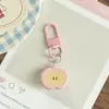 Nuevo Llavero de Manzana Tridimensional Color Caramelo Colgante para Bolso Chica Ins Corazón Pareja Novia Regalo Joyería Colgante