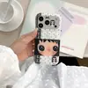 Funda de encaje a cuadros y lunares adecuada para Apple 18 Pro Max, nueva y linda para iPhone 16, popular para 17