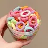 Elásticos de Cabelo Coloridos Tipo Toalha para Meninas, Elásticos de Alta Elasticidade para Bebês, Elásticos que Não Danificam o Cabelo, Acessórios de Cabelo