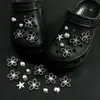 Lazo de Corazón Femenino con Pedrería para Crocs Encanto de Zapato con Estrella de Pedrería Hebilla de Zapato Accesorios Moda DIY Hebilla Decorativa