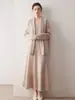 Nuevo Traje de Mujer de Cachemira Pura para Otoño e Invierno, Suéter de Manga Larga, Cárdigan, Falda de Tirantes con Cuello en U, Conjunto de Tres Piezas, Elegante