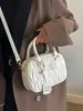 Bolsas Cor Lisa Bolsa de Boliche Feminina 2025 Nova Versátil para o Dia a Dia Bolsa Boston Estilo Coreano Tendência Bolsa Transversal Atacado