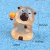 Boneca Capivara criativa luminosa fofa acessórios decorativos DIY mini cápsula surpresa pequenos enfeites