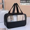 Bolsa Cosmética Transparente Personalizada, Grande Capacidade, Necessaire à Prova d'Água, Bolsa de Armazenamento Portátil para Viagem, Bolsa de Mão em PVC