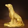 Perro de Dinero Perro de Cobre Adornos Perro de Latón del Zodiaco Hechos a Mano Soluciona la Escasez del Noroeste para Hacer Dinero y Mantener el Hogar Adornos Feng Shui