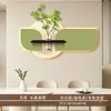 Pintura Decorativa Nuevo Restaurante Estilo Crema DIY Lámpara de Planta Verde Hidropónica Pintura de Pared de Fondo de Mesa de Comedor Creativa de Gama Alta