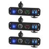 Cargador de Coche Modificado de 48W Carga Rápida Pd Qc3.0 Voltímetro Agujero para Encendedor de Cigarrillos de Alta Potencia Panel de Interruptor de Un Botón