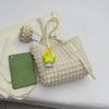 Bolsa Nuvem Estilo Ocidental Nova Feminina Pequena Fresca de Lona Bolsa de Compras Grande Capacidade Tote Bolsa Fofa Estilo Coreano Bolsa Plissada