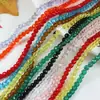 Cuentas de Bola de Flor de Cristal de 6 mm Vidrio de Color Ab Facetado de 64 Caras Cuentas Sueltas para Joyería Hecha a Mano DIY Accesorios para Pulseras Materiales