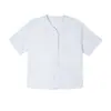 Camiseta Boxy Larga de Manga Curta Pesada Yitai 300g para Homens com Gola Pequena, Marca Tendência Transfronteiriça, Cor Sólida Manga Curta Casual Gola Redonda