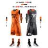 Conjunto de Uniforme de Basquete Dupla Face para Homens, Uniforme de Time, Uniforme de Treinamento Infantil, Colete Estampado, Camisa Reversível, Camisa de Manga Curta de Vôlei