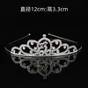 Diadema Coreana de Aleación con Pedrería para Niñas, Corona de Amor Tridimensional de Princesa para Fiesta de Baile, Tocado de Novia para Boda, Transfronterizo
