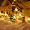 Fio de Luzes de Natal Transfronteiriço LED Decoração de Árvore de Natal Externa Papai Noel Atmosfera Fio de Luzes LED