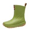 Botas de Lluvia Impermeables Transfronterizas para Padres e Hijos para Hombres y Mujeres, Botas de Lluvia de Media Pantorrilla a la Moda, Zapatos de Agua Antideslizantes para Cocina, Senderismo y Pesca