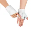 Luvas de Couro Femininas Meio Dedo para Dança Pu Nightclub Pole Dance Street Dance Performance Luvas de Performance Estilo Celebridade
