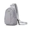 Mochila minimalista estilo off-white fosco para casais, vibe relaxada estilo japonês, adequada para o trajeto diário, esportes ao ar livre e bolsa de peito para ciclismo