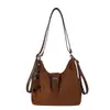 Mochila de gran capacidad para otoño de 2026, estilo casual, simple y versátil, bolso de hombro de moda, bolso tipo bollo moderno para mujer