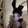 Accesorios para la Cabeza de Halloween para Mujer, Diadema de Orejas de Conejo, Accesorios para el Cabello de Chica Conejita Cosplay, Diadema para Mujer, Transfronterizo de Halloween