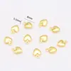 Colgante de Corazón Color Duradero Relleno de Oro de 14K Microincrustado con Circonita Accesorios de Joyería DIY Colgante de Cadena de Cola de Gota de Agua para Pulsera