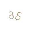 Pendientes de botón de plata s925 de alta gama para mujer, pendientes geométricos irregulares de plata de ley, pendientes versátiles simples que no se decoloran