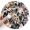 50 Pegatinas de Ateez Grupo de Chicos Coreano Idol de Moda Alta Definición Apoyo a Fans Decoración DIY Funda de Teléfono Pegatinas para Equipaje