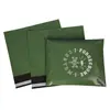Bolsas de Entrega Rápida Green Pe, Hechas de Materiales Nuevos, Impermeables, a Prueba de Humedad, Engrosadas, Impresas, Duraderas, Resistentes a Perforaciones, Hechas a Medida