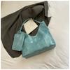 2026 Bolso de Hombro Pu de Comercio Exterior Transfronterizo Nuevo Bolso Tote de Gran Capacidad Color Sólido Bolso Casual de Alta Calidad para el Trabajo