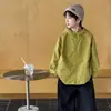 Roupas Infantis Tong Ku Estilo Outono 2026 Série Montanha Letra Estampada Externa Jaqueta Corta-vento com Capuz para Meninos Usável dos Dois Lados Jaqueta Infantil