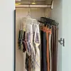 Colgador de Almacenamiento para Cinturones, Estante Lateral para Exhibir Cinturones y Corbatas en el Armario, Colgador Doméstico para Bufandas, Colgador Multifuncional