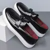Sapatos Masculinos de Couro Respirável, Sapato Formal de Negócios Slip-On para Casamento, Sapatos Masculinos de Tamanho Grande Exportação Amazon 251207