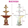 Accesorios de Boda Estilo Europeo Columna Romana de Fibra de Vidrio Maceta Fuente de Boda Agua Corriente Salón de Bodas Fuente Grande Adornos