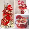 Molde de Silicone Estilo Chinês Dragão e Fênix Peônia Carpa Andorinha Decoração de Bolo de Casamento Chinês Dobra de Chocolate