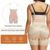 Roupas Modeladoras Transfronteiriças Tudo-em-um Calça Modeladora Abdominal e de Quadril Zíper Lateral Calça Modeladora Corporal Cintura Apertada Forte Quente