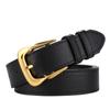 Spot new ladies belt buckle belt belt Women's pure cowhide Joker simples jeans terno saia calça cinto atacado