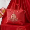 Saco de Armazenamento para Colcha de Casamento Embalagem para Conjunto de Quatro Peças de Casamento Saco Organizador Espesso à Prova d'Água e à Prova de Umidade Saco Feliz Bolsa de Mão