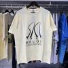 Nueva Camiseta de Manga Corta Conmemorativa Rhude Mont-Blanc Hotel Mont Blanc 2024 para Hombres y Mujeres