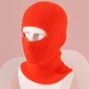 Gorro Pasamontañas Transfronterizo Gorro de un Agujero Máscara de Esquí para Exterior Gorro de Punto de Color Sólido Gorro Cálido de Invierno Venta al por Mayor para Hombres y Mujeres