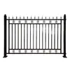 Barandal de Acero Zincado, Valla Transparente, Valla Engrosada Anti-Óxido, Valla de Patio de Villa, Valla de Hierro Forjado para Exteriores Anti-Escalada