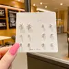 Pendientes de Borla de Moda con un Toque de Lujo Ligero, Pendientes de Clip para Otoño e Invierno, Pendientes de Botón Exagerados con Diseño Único, Accesorios para Orejas de Perla