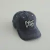 Boné de Baseball Infantil Novo Atacado Tendência Letra King Proteção Solar para Meninos Boné de Baseball Jeans Lavado para Meninas