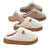 Pantufas de Algodão Novas 2025 Pelúcia Quente Sapatos de Confinamento para Mulheres Outono e Inverno Sapatos de Casa Internos com Sensação de Estar Pisando nas Nuvens para Homens