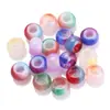Material para accesorios hechos a mano DIY 9*14MM cuentas lisas de agujero grande cuentas de vidrio cuentas para pulsera cuentas color chapado al por mayor