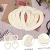 Novos Marcadores de Livro de Madeira Criativos em Branco com Borla para Pintura DIY, Etiquetas Retangulares de Madeira Não Acabadas, Tags de Livro e Pingentes